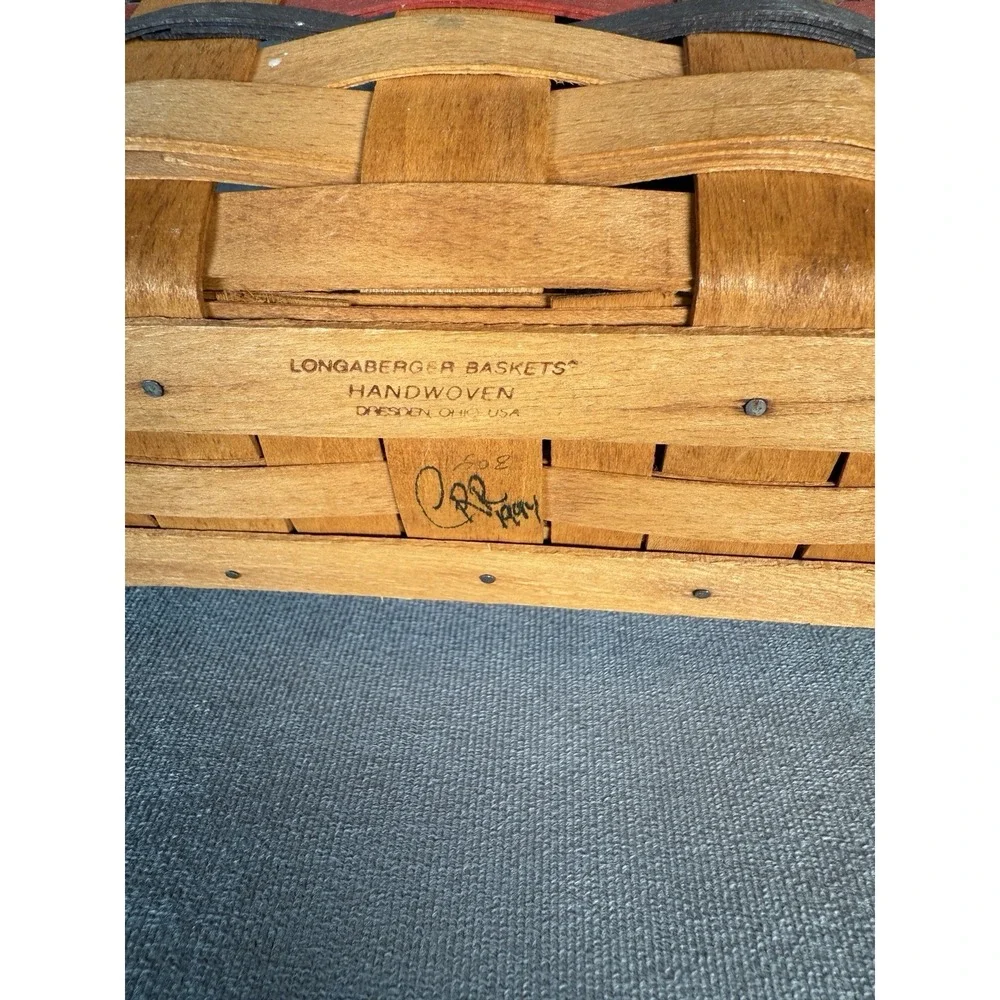 Longaberger Signed Dated  1994-96 -98 Chive Americana Basket Lot‎ of 3